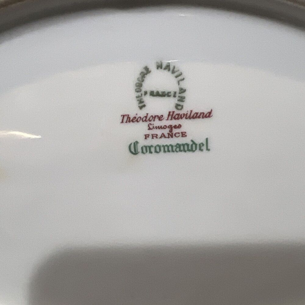 Antique Haviland Oval Serving Bowl 1920-1930 Limoges France Gold Rim 9.5X7.25"‎ - Picture 8 of 13